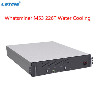 Raffreddamento ad acqua del minatore 6554W di WhatsMiner M53 226T BTC ASIC alto Hashrate