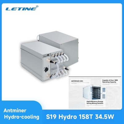 Idro 158T Bitcoin Asic idro raffreddamento del minatore SHA256 di S19 per BTC/BCH/BSV