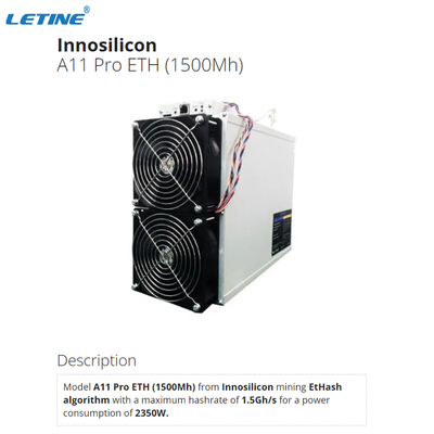 Minatore A11 pro 8G 1.5Gh/S 1500Mh Hashrate di Innosilicon Asic