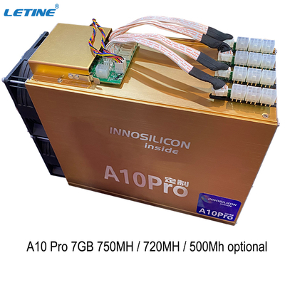 Minatore With Power Supply di Innosilicon A10pro 7GB 750MH 720MH 500Mh Eth del minatore di Ethereum Asic della seconda mano