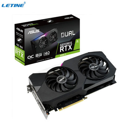 Carta grafica ASUS DUAL-RTX3060TI-O8G-V2 di gioco di Hashrate della serratura