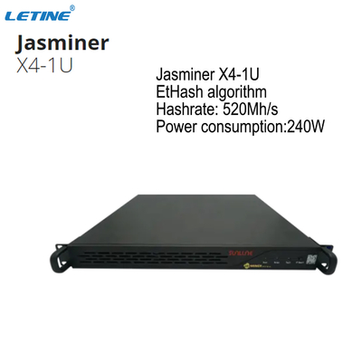 Di Ethash ETH ecc Asic macchina d'estrazione il minatore di Jasminer X4 1U 520MH 240W Ethereum