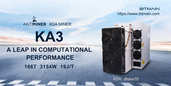 Minatore della moneta di raffreddamento a aria KDA di algoritmo di KA3 Bitmain Asic Antminer Blake 2s