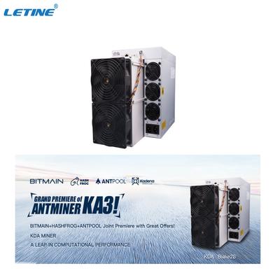 Nuova macchina d'estrazione superiore del minatore KA-3 3154W Kadena di Bitmain Antminer KA3 166T KDA KD6 KD massima