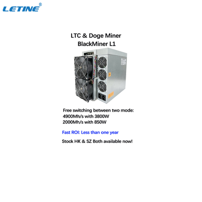Moneta veloce del DOGE di Blackminer L1 4900MH 2000MH LTC della macchina di ROI High Profit Asic Miner