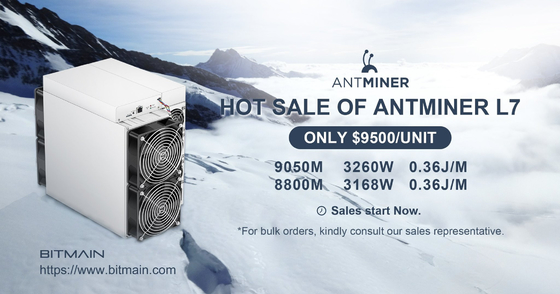 DOGE LTC L7 9050M Asic Miner Macchina Bitmain Antminer L7 9050M 9300M 9500M