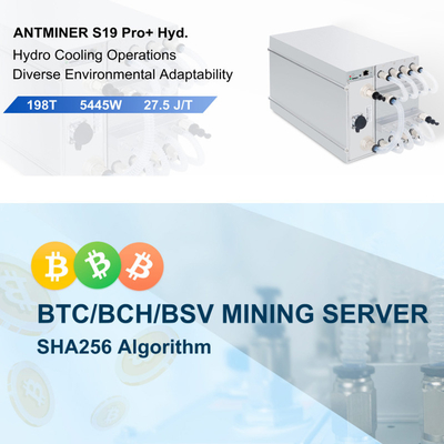 Antminer S19 XP Hydro 255T Asic Bitcoin Miner S19 Pro+ Hyd 198Th con contenitore ANTSPACE HK3