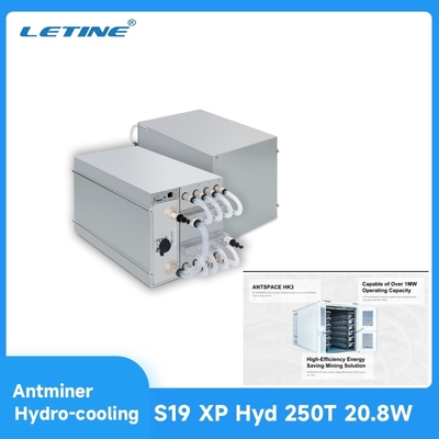 SHA256 BTC/BCH/BSV Algoritmo Bitcoin Miner S19e XP Hyd 251TH/s 5522W 22J/T Hydro-cooling