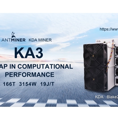 Minatore KA3 166T 3154W Kda di Bitmain Aisc Antminer KDA che estrae Ethernet RJ45