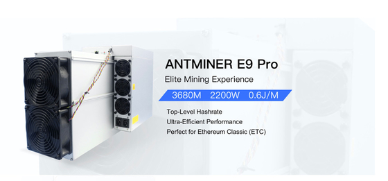 di Pre-ordine pro 3.68G EtHash 3.68Gh/s 7GB Ram High pro ecc Asic di Antminer E9 minatore A11 del hashrate 2200W E9 pro