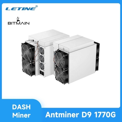 Macchina di Mining del minatore di Blockchain del minatore di Crypto Secondhand D7 1286G Asic del minatore della moneta del un poco di D9 1770Gh Bitmain Antminer D9