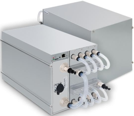 L'idraulica di Antminer S19 Pro+ (198Th) da Bitmain che estrae il minatore di raffreddamento ad acqua di 198Th/s 5445W BTC
