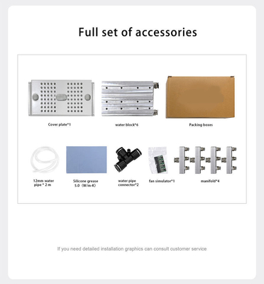 Riscaldamento domestico del radiatore del dissipatore di calore di Kit Liquid Cooling Fan System di fila di raffreddamento ad acqua di ASIC