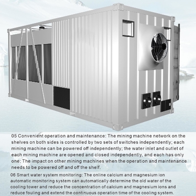 235kw Bitmain Antminer Hydro Container Raffreddamento ad acqua Miner Container