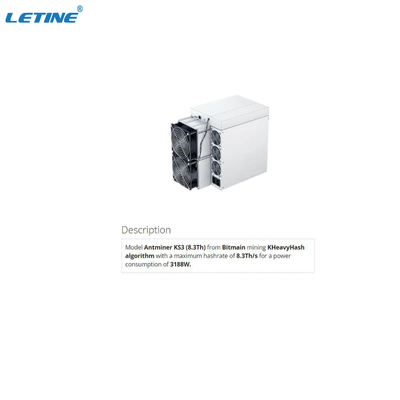 Estrazione mineraria di Bitmain Asic Antminer KS3 8.3Th/S KASPA di Ethernet di KHeavyHash RJ45