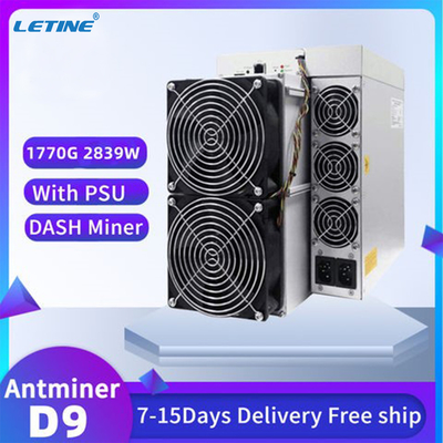 Algoritmo 2839w di Bitmain Asic Antminer D9 1770Gh X11 dell'interfaccia Ethernet
