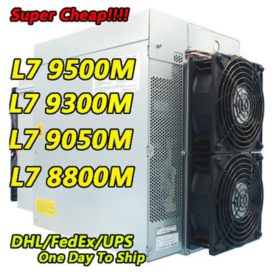 Minatore del minatore L7 di raffreddamento a aria di Litecoin Dogecoin Antminer L7 9500M 9300M 9160M 9050M 8800M 8550M Scrypt Algorithm Scrypt