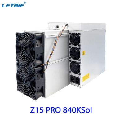 Antminer Z15 pro da Bitmain che estrae algoritmo di Equihash con un hashrate massimo 840ksol/s di consumo di energia 2560W