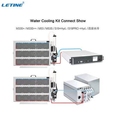 Server di raffreddamento ad acqua del fan del radiatore di raffreddamento ad acqua 12KW per Antminer Whatsminer