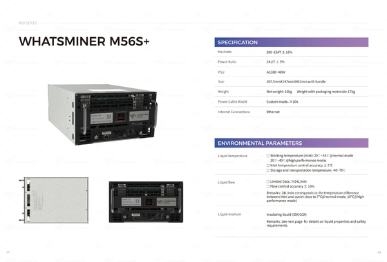 Idro raffreddamento ad acqua di raffreddamento di MicroBT Whatsminer M56s 194t 222t M53s++ 22j/T