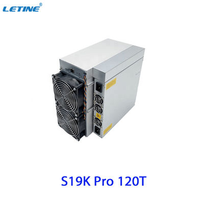Spedizione rapida Bitmain Asic Antminer S19K Pro 120T 23W Basso consumo di energia per la macchina mineraria Bitcoin