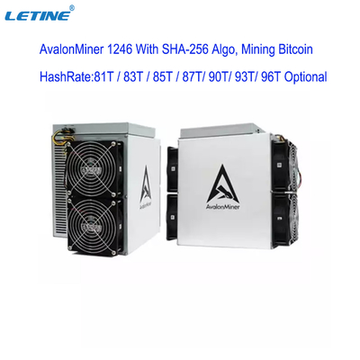 minatore di 90T 93T 96T Avalon A1246 87T 1246 85T SHA-256 Bitcoin