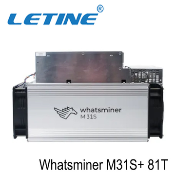 macchina d'estrazione della moneta del minatore BTC del minatore SHA-256 BTC Asic di 81T Whatsminer M31s+ M31s