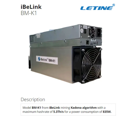 Moneta bianca di Kadena KDA di estrazione mineraria di Ethernet Interface For del minatore del iBeLink di BM-K1 74db 12V