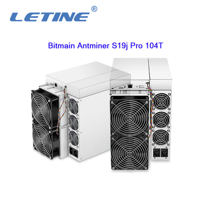 PRO 104T Sha-256 BTB Aisc Miner3068W Hashrate 104T minatore di Bitmain Asic Antminer S19J
