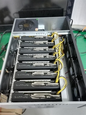 Impianto di perforazione di estrazione mineraria di M08S 8GPU che estrae la scatola estraente 8gpu della moneta del dogecoin XCH di ETH LTC