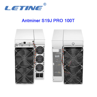 PRO 100T 3050W SHA-256 hashrate della macchina d'estrazione di Bitcoin di algoritmo di Bitmain Asic Antminer S19J del minatore 100Th/s