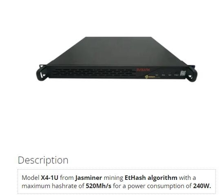 macchine d'estrazione di 240W Ethash Asic