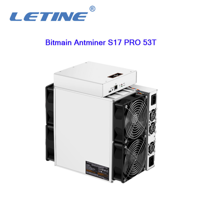 Antminer S17 pro (53Th) Bitmain che estrae il minatore Hashrate di algoritmo SHA-256 di 64Th/s 2094W