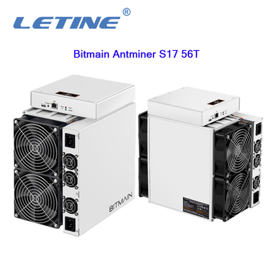 Minatore della macchina d'estrazione di Bitmain Antminer S17 56T 2520W BTC della seconda mano T17 64T S17+ 73T 76T Asic