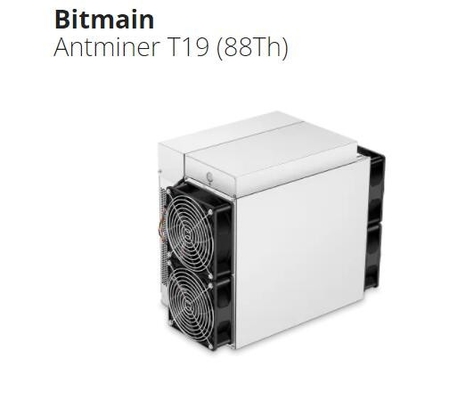 Ottantaquattresimo Bitmain SHA-256 Bitcoin BTC minatore di Antminer T19 ottantottesimo di riserva
