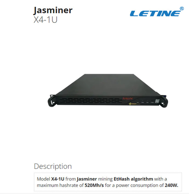 Minatore 1200W 520Mh/S X4-1U di Jas della macchina d'estrazione di ETH