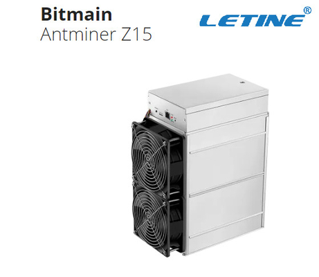 Minatore di Asic Bitmain Antminer Z15 420ksol/s per l'estrazione mineraria della moneta di silenzio di ZEC in azione