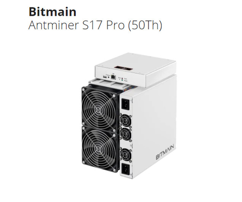 Minatore BTC BTH della macchina d'estrazione di Bitmain Asic AntminerS17 53T 2385W BTC S17 S17+ Asic