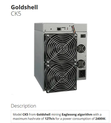 Pro 24.5T 3000W Cryptocurrency minatore di Goldshell KDA Asic della macchina d'estrazione di KD5