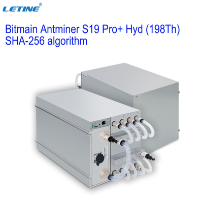 L'idraulica 198Th di Bitmain Asic Antminer Bitmain Antminer S19 Pro+ di algoritmo SHA-256