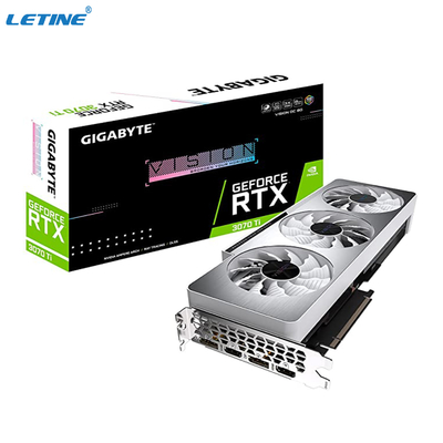 Carta grafica del rtx 3070 d'argento di OC 8G di visione del Ti di GeForce RTX 3070 di GIGABYTE di Graphic Card del minatore di colore