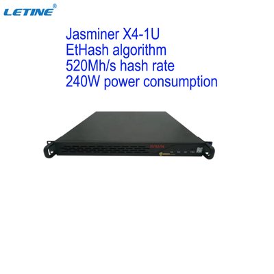 Di Ethash ETH ecc Asic macchina d'estrazione il minatore di Jasminer X4 1U 520MH 240W Ethereum
