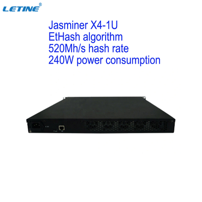 Di Ethash ETH ecc Asic macchina d'estrazione il minatore di Jasminer X4 1U 520MH 240W Ethereum