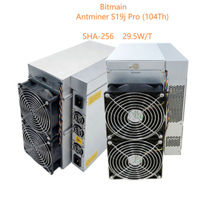 Pro 104Th SHA 256 algoritmo di 29.5W/T Bitcoin Asic Antminer Bitmain Antminer S19j