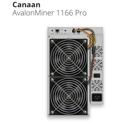 Di SHA 256 Bitcoin ASIC del minatore pro 81Th/S 12038X4 fan di Avalon Miner 1166