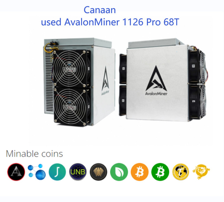 1126 pro Avalon Miner usato 68Th/S 50W/T SHA 256 Algo per l'estrazione mineraria del Bitcon