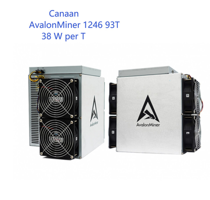 1246 algoritmo 38W di 93T Canaan Avalonminer SHA 256 per minatore A1246 93T di T BTC Asic