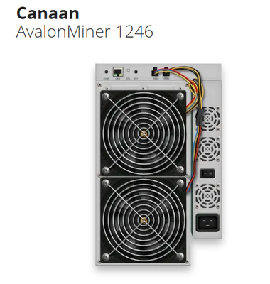 Macchina d'estrazione cripto di valuta di Bitcoin Canaan AvalonMiner 1166